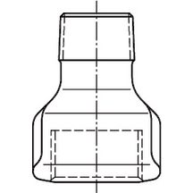 Manchon réduit MF Fonte Malleable N°246 Noir 26-15