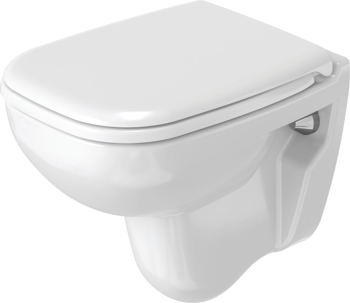 DURAVIT Cuvette DCODE, suspendue, face creux 48, sortie horizontale
