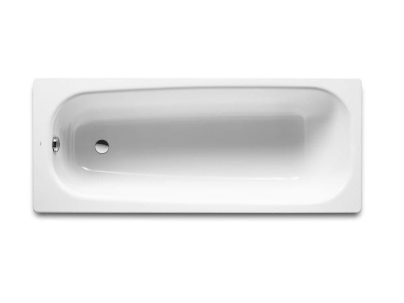 Zoom Baignoire Acier Contesa 1700 Mm Blanche Cuve Seule Percee 2 Trous D30 Mm Ref A2358k7000 Cedeo