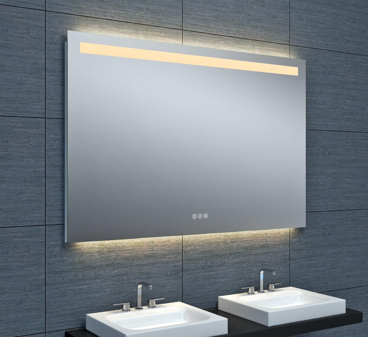 Miroir Alterna Tokyo éclairage LED avec variateur 120 x hauteur 80 cm