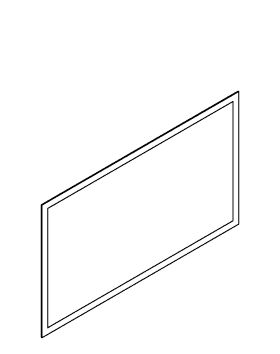 Miroir LED NARCISSE Cadre Noir L.120 cm - Classe II - IP44 - CE - Classe énergétique G Réf. 1746532