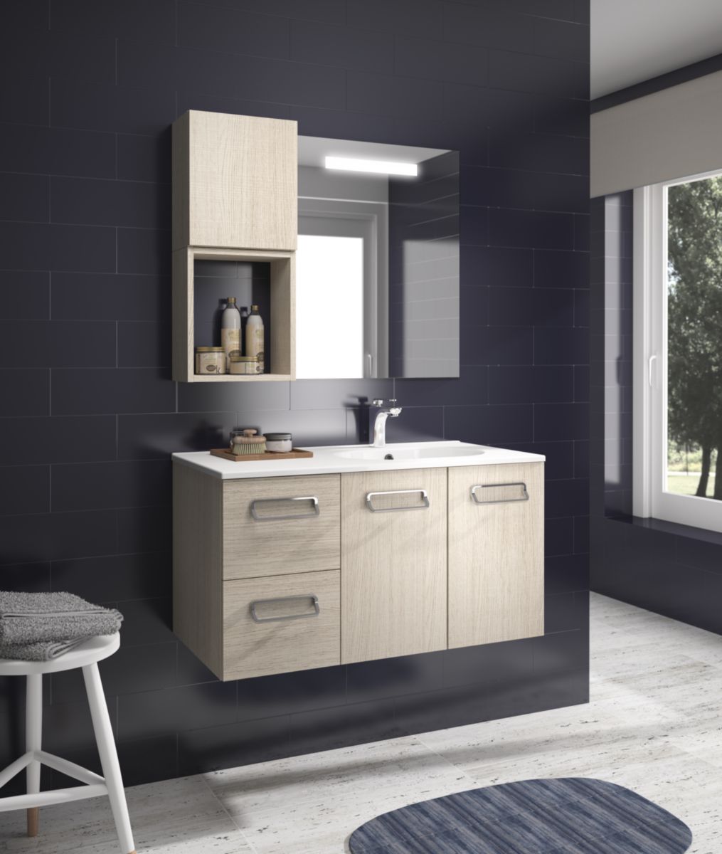 ALTERNA Meuble sous vasque Alterna Séducta 30 cm 2 tiroirs frêne