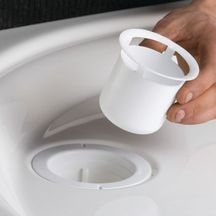 Bonde de douche GOULUE chromée à sortie multi-directionnelle D90 capot ABS Réf 57780000000
