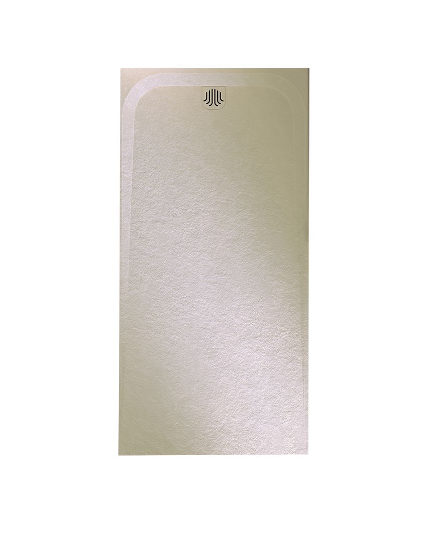 Receveur de douche Unic Slate aspect ardoise en akron aspect déco rectangulaire 180 x 100 cm beige Réf. 53029474