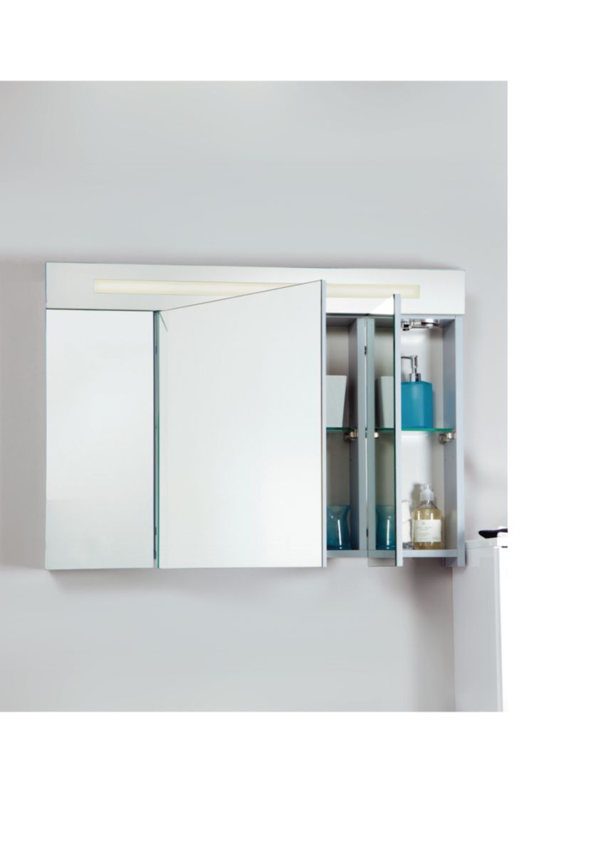 ALTERNA Armoire de toilette SEDUCTA 90 cm, 1 porte centrale 45 cm et