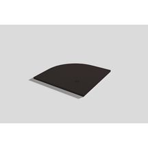 RECEVEUR BASE SLATE 90 ANG. MOKA (90x90). Bonde standard. Grille inox. Possible rebord. Découpe sur-mesure. Réf: 53003227