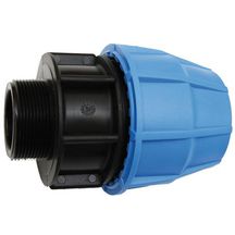 Raccord droit mâle D20-15x21 polypropylène 1001020 réf 1001020