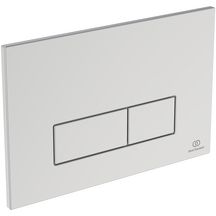 Plaque de commande mécanique Oleas M2 pour bâti-support Prosys - chrome - boutons 3/6 litres - design rectangulaire Réf. R0121AA