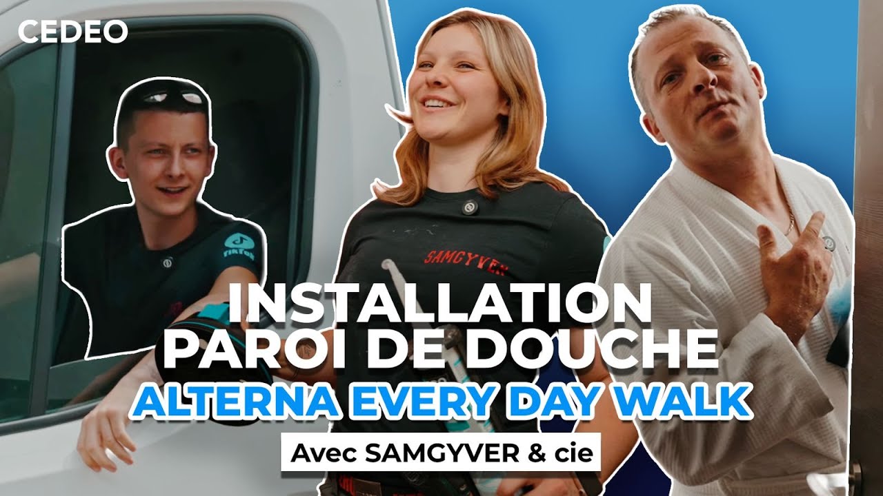 Une paroi de douche avec raclette intégrée ? On l’a testée sur chantier ! 🚿