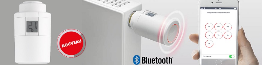 Tête électronique radiateur Danfoss Eco